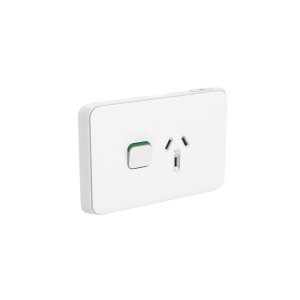 SOCKET SW HORIZ SGLE 1EX BLANK 10A 250V VW 394XUA-VW