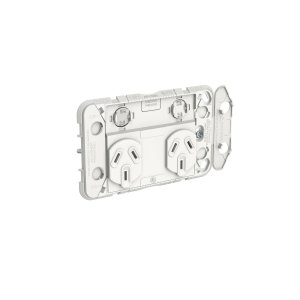 GRID SOCKET SW HORIZ TWIN 10A 250V 395G