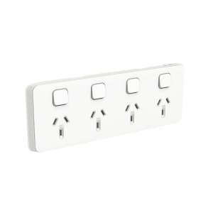 SOCKET SW HORIZ QUAD 10A 250V VW 395H4-VW