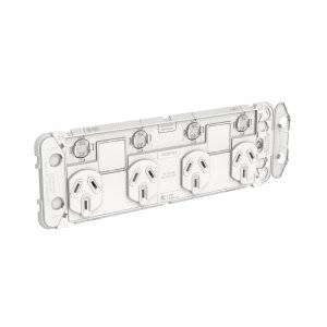 GRID SOCKET SW HORIZ QUAD 2EX BLANK 10A 250V 395H4XXUAG