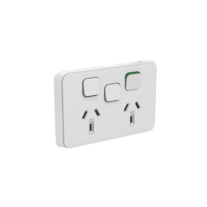 SKIN SOCKET SW HORIZ TWIN 1EX SW 10A 250V CY 395XC-CY