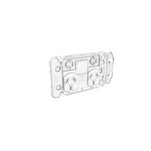 GRID SOCKET SW HORIZ TWIN 1EX BLANK 10A 250V 395XUAG