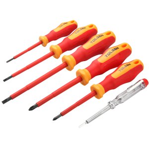SCREWDRIVER SET VDE 6PCE PHILLIPS & SLOTTED TL38013