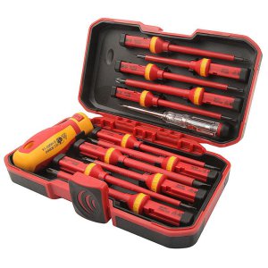 SCREWDRIVER VDE SET & CASE 13PCE  TL38016