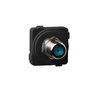 SOCKET VIDEO F TO F TV OUTLET 3.0GHZ 75OHM BLACK EMFFFOXBL