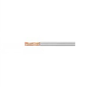 CABLE TRU-RIP 0.5MM 2C FIG8 240V WHT FROM 100M DRUM
