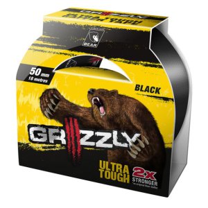 DUCT TAPE GRIZZLY BEAR 50MM X 18MTR BLACK