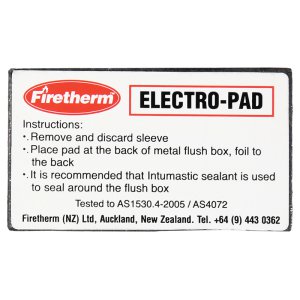 FIRE PAD FLUSH BOX 70X55X4MM TNFIREPAD