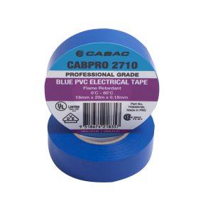 PVC ELECTRICAL TAPE 2710 BLUE 18MM X 20M CABPRO (PER ROLL)