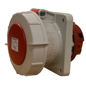SOCKET STRAIGHT PANEL 63A 5P 415V MENNEKES IP67 1128