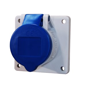 SOCKET STRAIGHT CARAVAN PANEL 16A 3P MENNEKES 1366