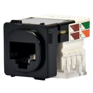 MECH DATA SOCKET CAT6 / RJ45 BLACK 88DM6B