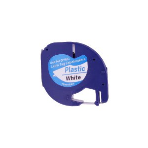 TAPE LETRATAG HOME BLK ON WHT 12MMX4M DY91331 SD91331 DYMO
