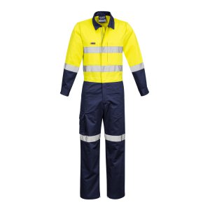 OVERALL MENS TAPED YLW/NVY 82 ZC804 RUGGED COOLING SYZMIK