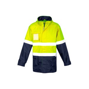 JACKET 10000MM W/P MESH LINED YLW/NVY S ZJ357 ULTRALITE