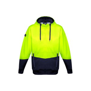 HOODIE HI-VIS YLW/NVY M ZT477 JACQUARD
