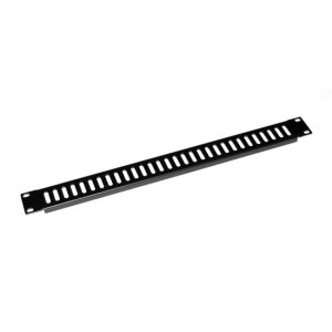 AV RACK 1RU METAL BLANKING PANEL WITH VENTED HOLES,WITH #10-