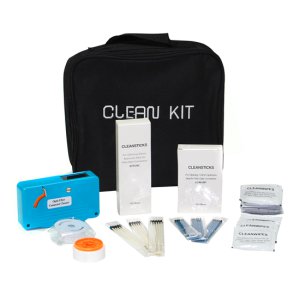 FIBRE CLEANING KIT. INCLUDES CLETOP CONNECTOR CLEANER WITH R