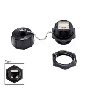 IP67 RATED CAT6 SHIELDED JOINER, WITH DUST CAP.