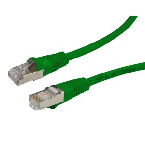 0.3M CAT6A GREEN STP 10G PATCH LEAD. (CAT6 AUGMENTED) 750MH