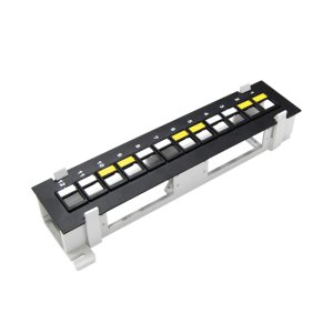 MINI 12 PORT UNLOADED KEYSTONE PATCH PANEL