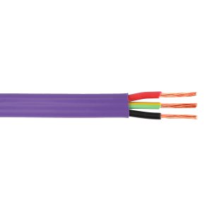 CABLE FLAT TPS 2.5MM 2C & E NON MIGRATORY VIOLET BED37067