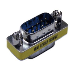DB9 MALE/FEMALE MINI GENDER CHANGER A-MD9MF