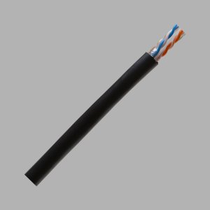 CABLE UTP CAT6 EXTERNAL 4PR 1/.55 SCREEN BLK DPAS81051