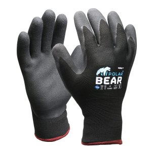 GLOVE THERMAL DBL LINED WINTER BLK 10 E380HC POLAR BEAR