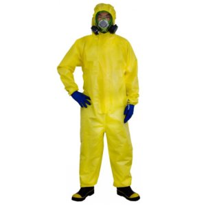 COVERALL BIOHAZARD & CHEMICAL YLW L T460 TITAN