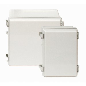 ENCLOSURE PC 280X380X130 GREY LID QUICK LATCH IP67