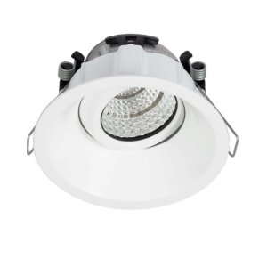 DOWNLIGHT LED DEEP TILT & DIM DRVR 9.2W 3000K 60DG WHT
