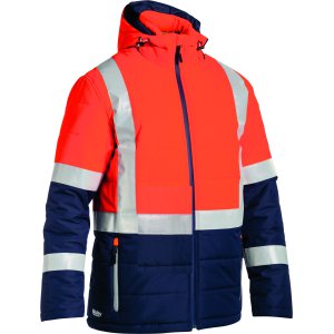 JACKET PUFFER TAPED ORA/NVY S BJ6929HT