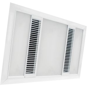 HEAT/FAN/LIGHT LED PANEL LOW 150MM WHT DESIGNER
