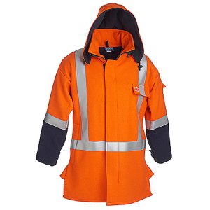 COAT FR WOOL TTMC-W17 8CAL EC LEVEL 4 ORA/NVY 3XL