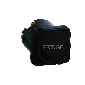 (I) MECH SWITCH SPDT 16A ENGRAVED FRIDGE BLACK EM770FRIDGEBL