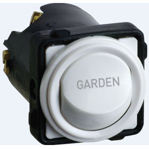 MECH SWITCH SPDT 16A ENGRAVED GARDEN WHITE EM770GARDENWE