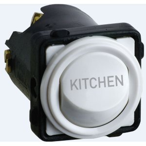 MECH SWITCH SPDT 16A ENGRAVED KITCHEN WHITE EM770KITCHENWE