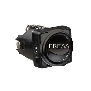 MECH SWITCH SPDT 16A ENGRAVED PRESS BLACK EM770XPRESSBL