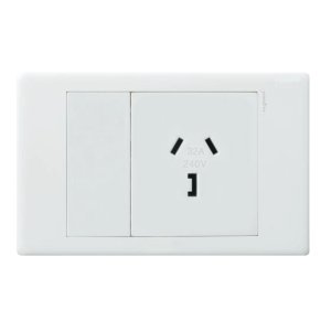 (I) POWERPOINT E-COM 32A SINGLE UNSWITCHED WHITE EC787U/32WE