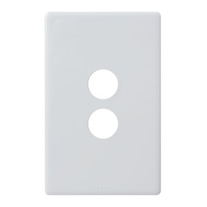 (I) COVERPLATE E-DED 2G WHITE ED770/2PLWE