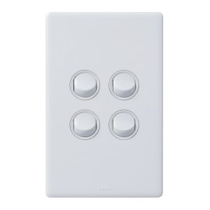 SWITCH E-DED 16A IP66 4G WHITE ED770/4IPWE