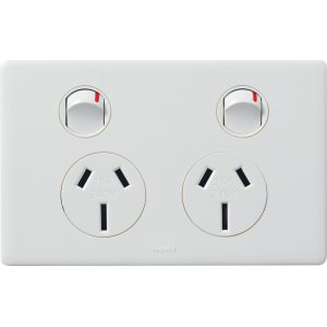 POWERPOINT E-DED 15A DOUBLE WHITE ED777/15WE