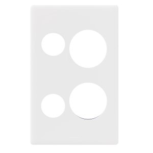 COVERPLATE POWERPOINT E-DED DBL VERT WHITE EDV777PLWE