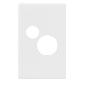 (I) COVERPLATE VERT POWERPOINT E-DED SGL WHITE EDV787PLWE