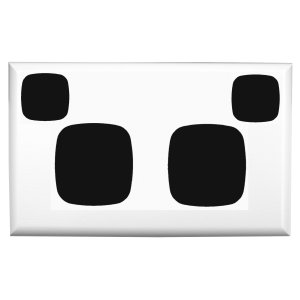 COVERPLATE POWERPOINT DOUBLE 2G WHITE XL777PLWE