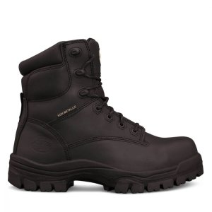 BOOT LACE UP MID CUT BLK 13 OLIVER