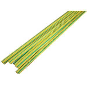 HEATSHRINK THIN WALL 10/5MM GRN/YLW EZISHRINK