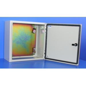 ENCL METAL 1DR + GEAR TRAY & W/BRKTS CR404020 400X400X200MM