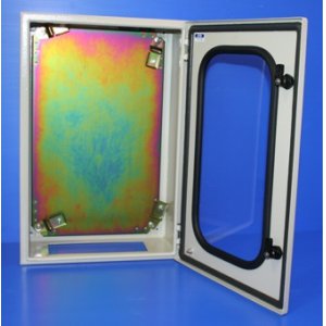 ENCL METAL 1DR WIN + G/TRAY, W/BRKTS CR806020PD 800X600X200